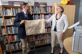 Richard Belcham and Karen Hardman Much Wenlock Library