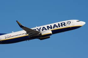 A Ryanair plane