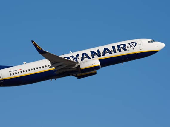 A Ryanair plane