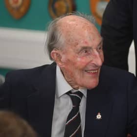 Pics at the Veterans Centre at the Robert Jones and Agnes Hunt Hospital. It was the 107th birthday of: Colin Cole.