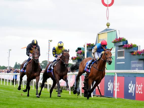 Gregory (right) was a big winner at York