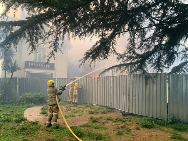 Fire crews still at scene of major fire in derelict Whitchurch care home