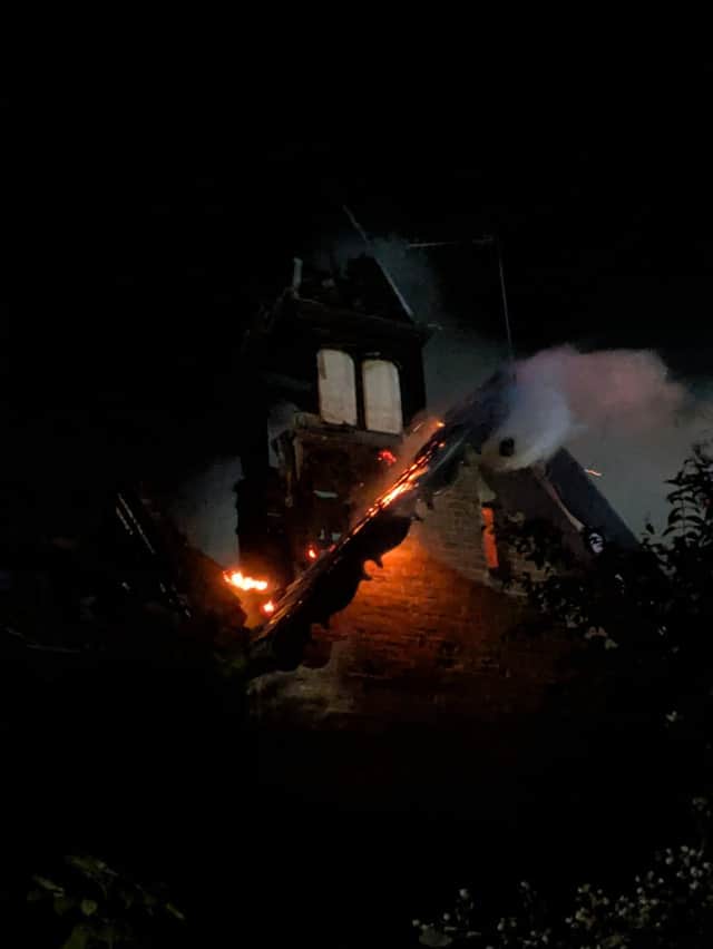Ellesmere Fire Station provided help to tackle the Whitchurch blaze