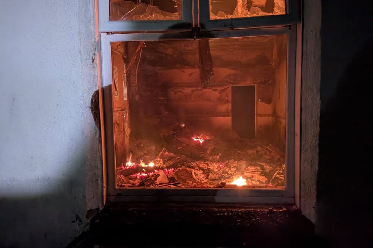 Shropshire firefighters share pictures of overnight battle against major ...