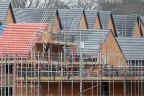 Houses under construction