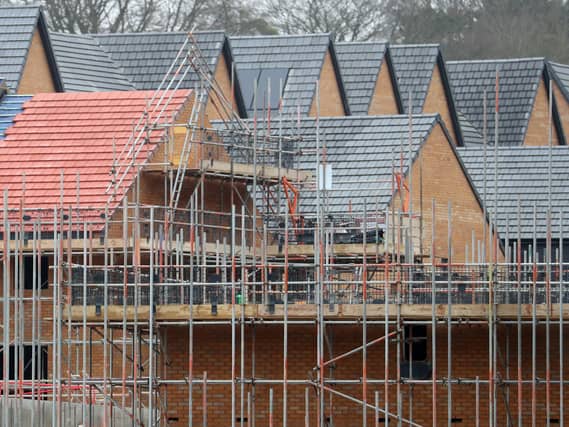 Houses under construction