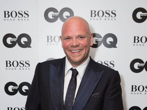 Tom Kerridge smiling while posing for photos at a GQ event