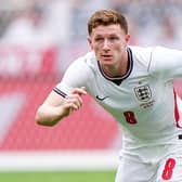 England's Elliot Anderson in action against Costa Rica