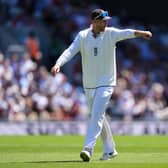 Joe Root in action for England at the Kia Oval