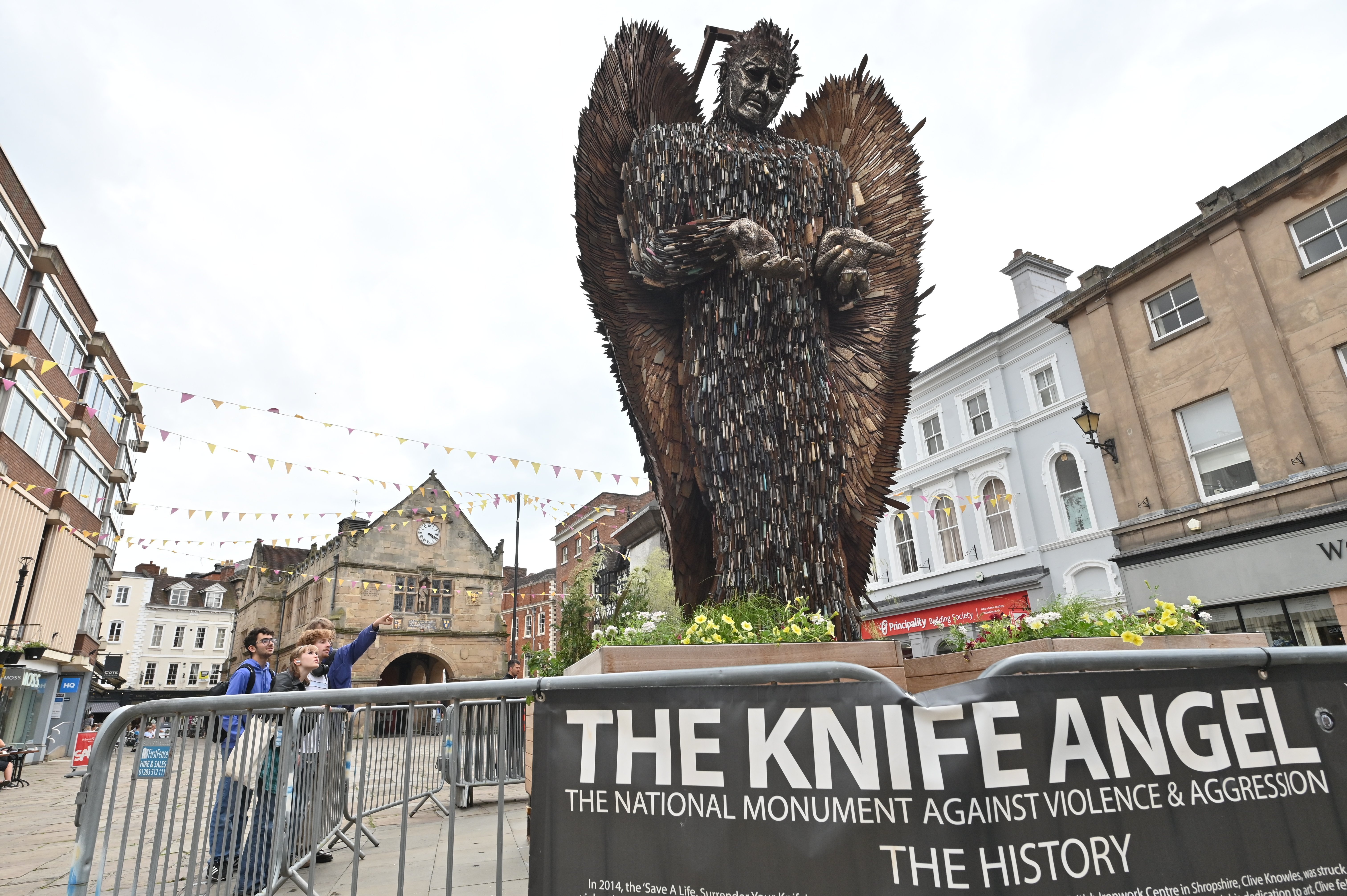 In Pictures: Spectacular Knife Angel sculpture lands in Shrewsbury
