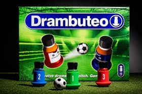 Drambuteo combines World Cup football fever with a selection of miniature whiskies in a grown-up twist on Subbuteo