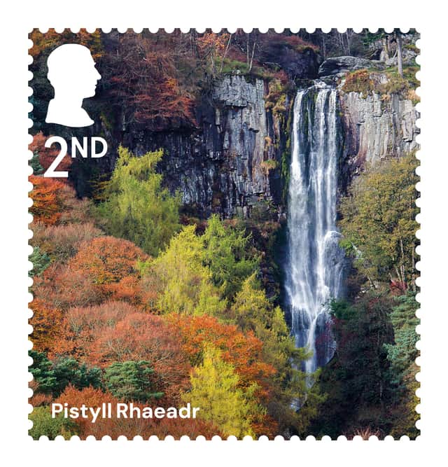 The Pistyll Rhaeadr stamp.