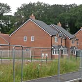 Housing at Dutton Close in Stoke Heath.