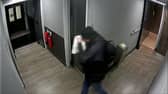 Video grab of Paul Hughes leaving a gym.