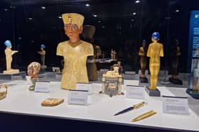 Lots of artefacts from Ancient Egypt at the exhibition