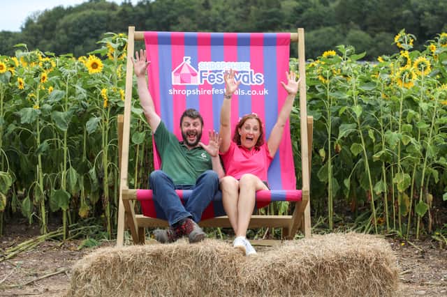 Jim Bubb from Shropshire Petals and Beth Heath from Shropshire Festivals are excited about the new events.