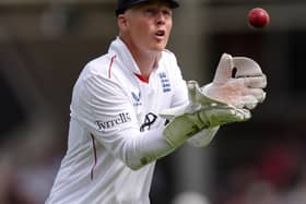 England’s James Rew on day one of the second Test