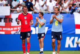 Dan Burn and Harry Kane