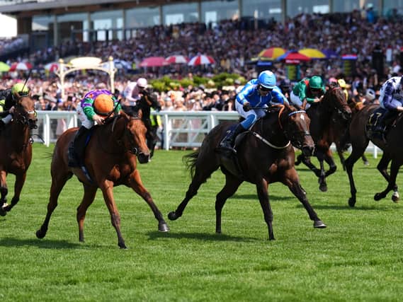 Spicy Marg (left) went down fighting at Ascot