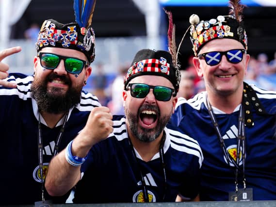 Tartan Army fans in Boston