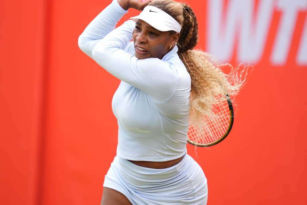 Serena Williams in action at Queen's