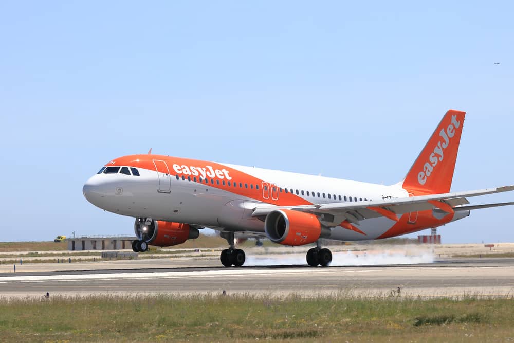 Undated handout photo issued by easyJet of one of its planes.