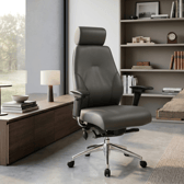 The grey iTask 24-7 leather posture chair has been reduced by £300 in Office Furniture Online’s summer clearance