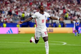Marcus Rashford celebrates