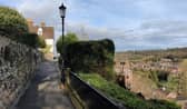 Bridgnorth Castle Walk is a historic promenade along the old town walls and castle ruins, offering a blend of heritage and scenic views. At sunset, it overlooks the River Severn and Severn Valley, with warm light creating an especially atmospheric riverside scene.