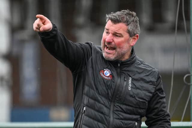 Neil Lewis has been named permanent boss at Caersws Picture: FAW