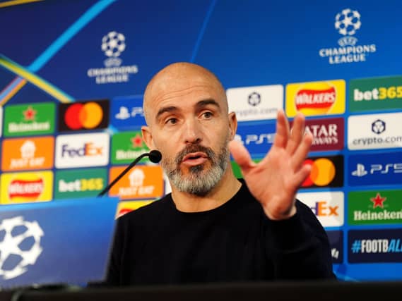 Chelsea manager Enzo Maresca during a press conference