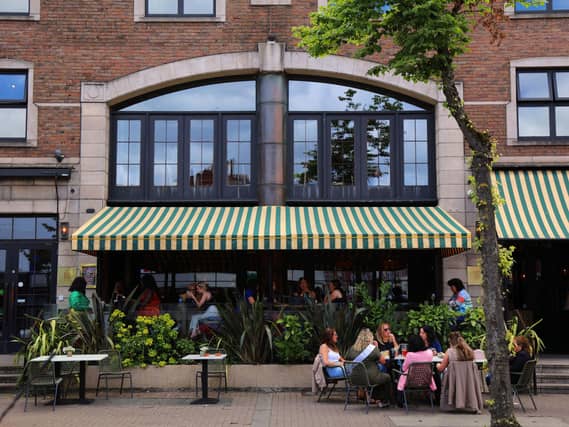 People at a restaurant