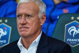 France head coach Didier Deschamps in the dugout