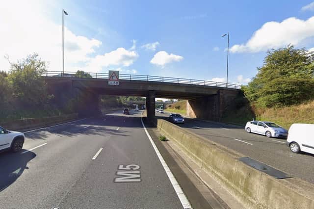 The collision occurred within Junction 4 on the M5