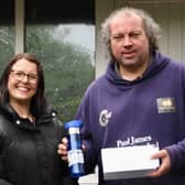 Tourism title for the fifth time in June for Callum Wraight, pictured with Sarah Maltby of the Manx Department for Enterprise 