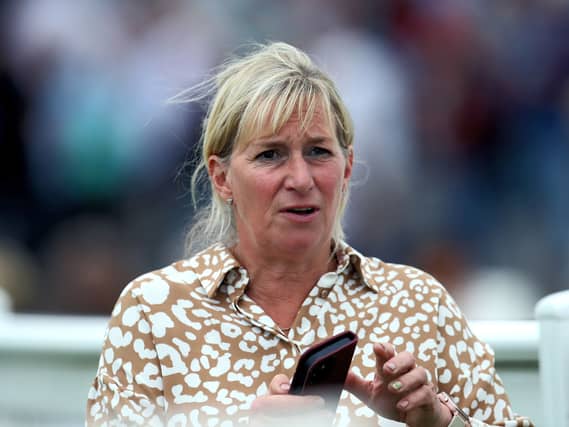 Mel Rowley at Worcester racecourse