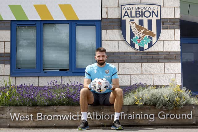 New Albion recruit Matt Ingram.  (Photo by Adam Fradgley/West Bromwich Albion FC via Getty Images)