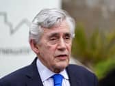 Headshot of Gordon Brown speaking