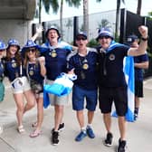 Scotland fans arrive ahead of the World Cup 2026 Group C match at Miami Stadium, Florida