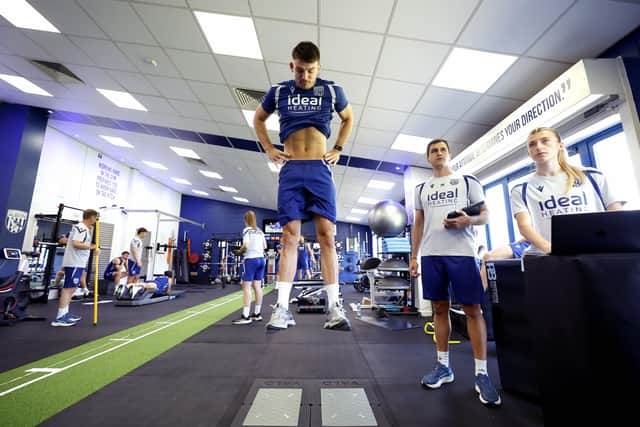 Max O’Leary during pre-season testing.  (Photo by Adam Fradgley/West Bromwich Albion FC via Getty Images)