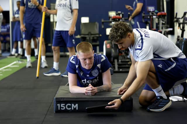 Teenage defender Carter Pinnington checked in from Liverpool.  (Photo by Adam Fradgley/West Bromwich Albion FC via Getty Images)