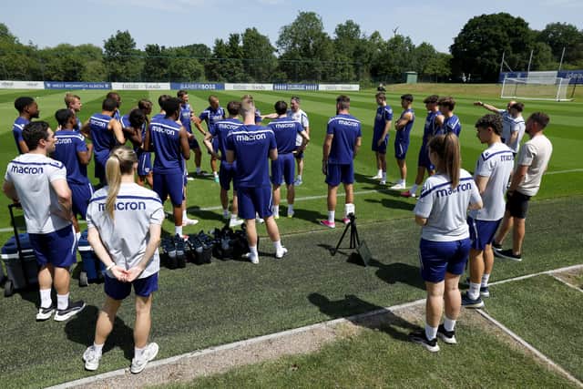 Tony Strudwick, seen delivering instructions, has played a lead role under James Morrison.  (Photo by Adam Fradgley/West Bromwich Albion FC via Getty Images)