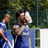 Alex Mowatt feels the heat on his training return. (Photo by Adam Fradgley/West Bromwich Albion FC via Getty Images)
