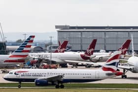 Planes at Heathrow airport