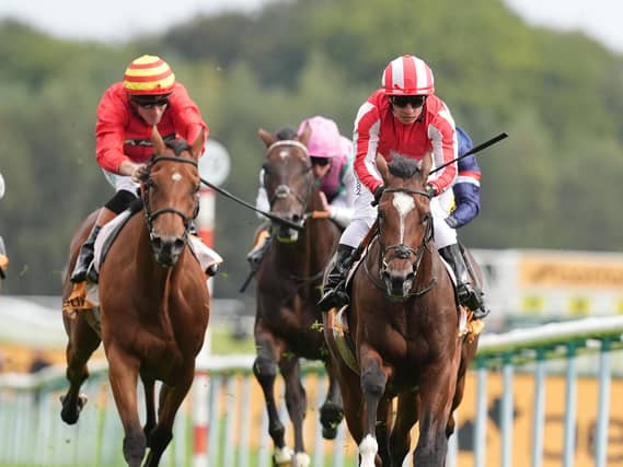 Circus Of Rome (left) in action at Haydock