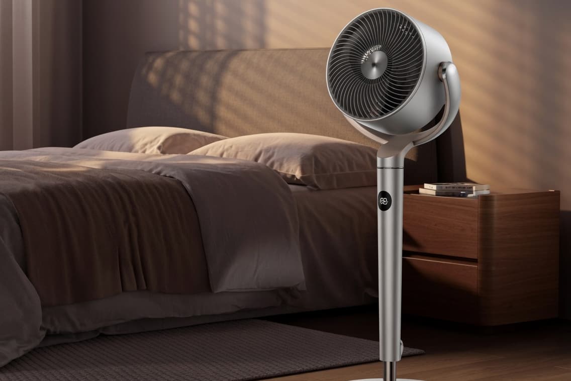 Wir haben unseren jahrzehntealten Tischventilator gegen diesen ...