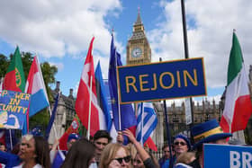 Protesters outside Parliament