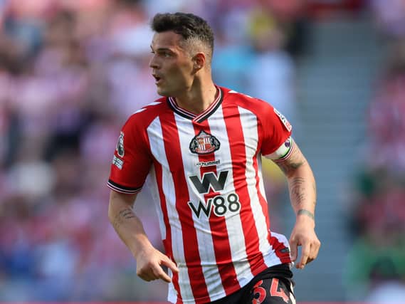 Granit Xhaka in action for Sunderland