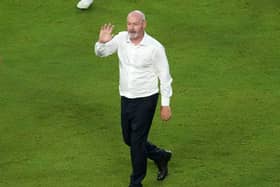Steve Clarke waves
