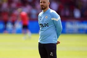 Enzo Maresca as a Manchester City assistant coach in 2023
